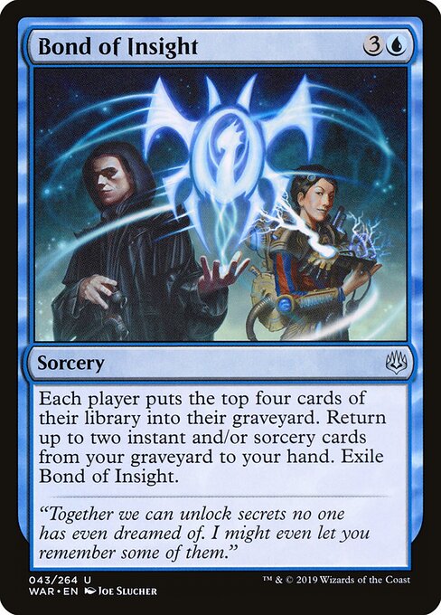 MTG Bond of Insight WAR 043 Standard Nonfoil front