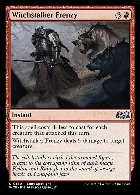 MTG Witchstalker Frenzy WOE 159 Regular Nonfoil