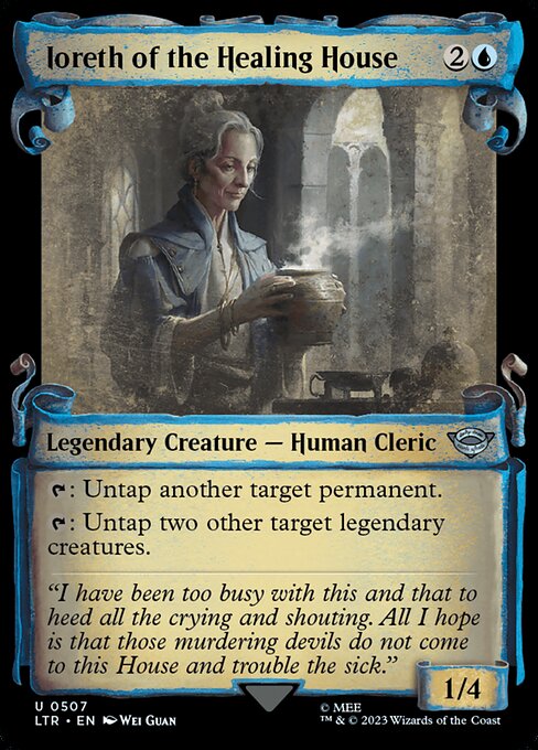 MTG Ioreth of the Healing House LTR 507 Showcase Scrolls of Middle-earth Silver Foil