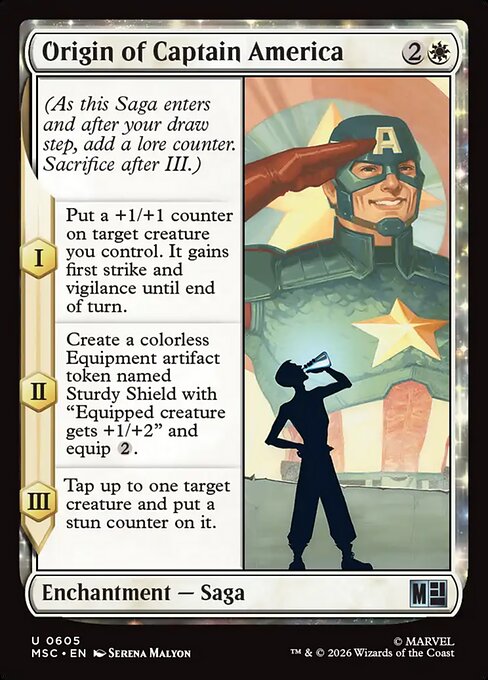 MTG Origin of Captain America MSC 605 Regular Nonfoil