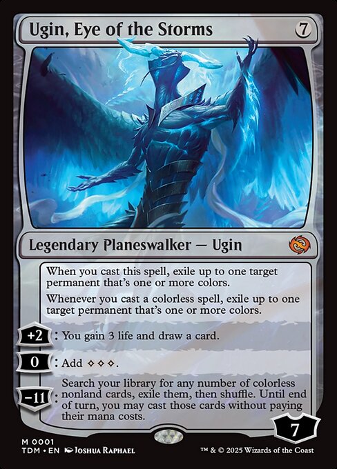 MTG Ugin, Eye of the Storms TDM 001 Regular Foil