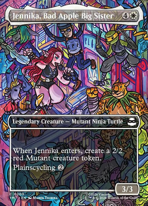 MTG Jennika, Bad Apple Big Sister TMT 203 Borderless Scene Foil