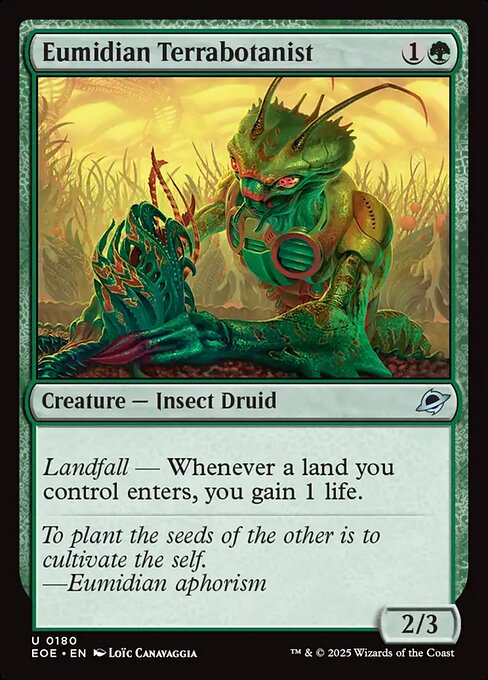 MTG Eumidian Terrabotanist EOE 180 Regular Foil
