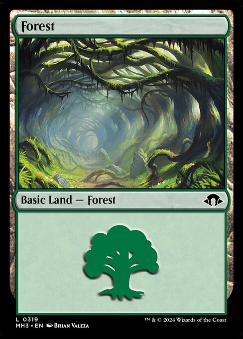 MTG Forest MH3 319 Bundle Basic Land Foil