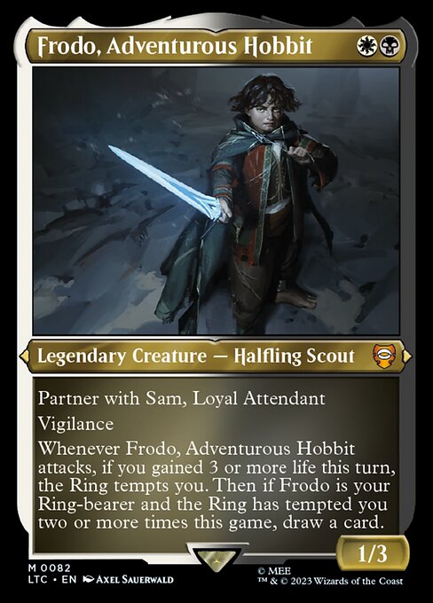 MTG Frodo, Adventurous Hobbit LTC 082 Regular Etched