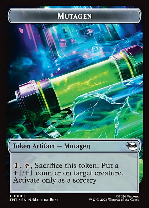MTG Mutagen Token TMT 009 Token Foil