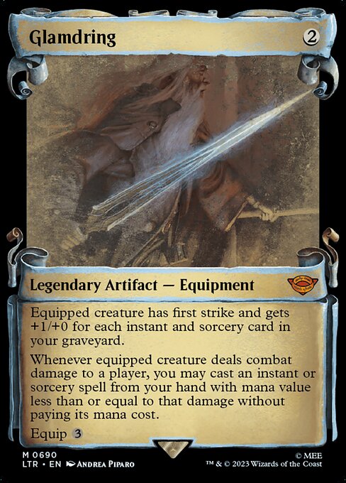 MTG Glamdring LTR 690 Showcase Scrolls of Middle-earth Nonfoil