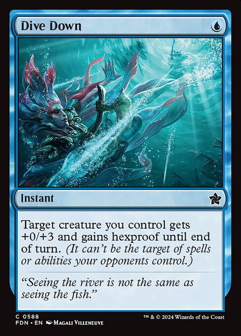 MTG Dive Down FDN 588 Starter Collection Nonfoil