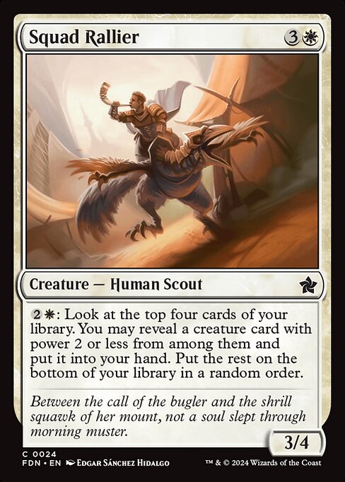 MTG Squad Rallier FDN 024 Regular Nonfoil