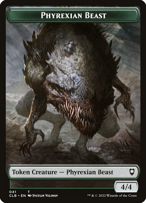 MTG Phyrexian Beast Token CLB 041 Token Nonfoil
