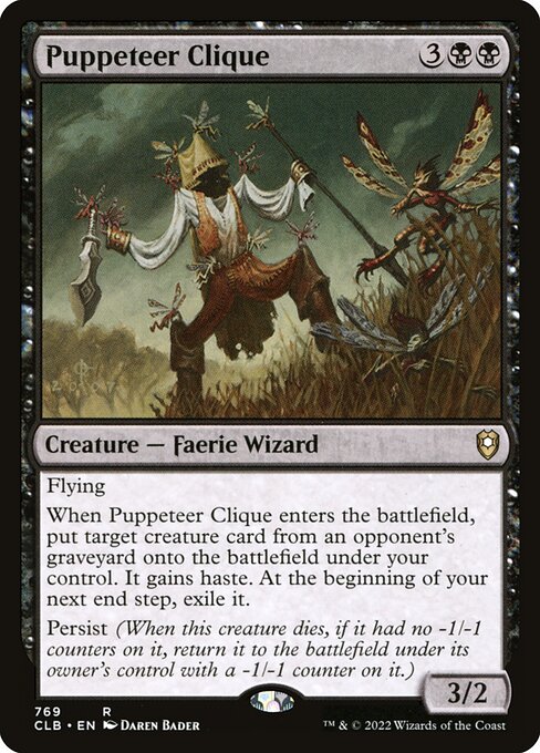 MTG Puppeteer Clique CLB 769 Commander Deck Nonfoil