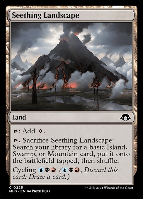 MTG Seething Landscape MH3 225 Regular Nonfoil