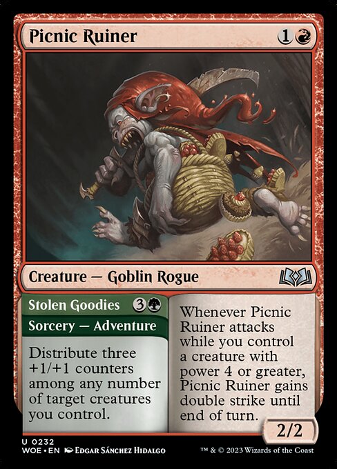 MTG Picnic Ruiner // Stolen Goodies WOE 232 Regular Foil
