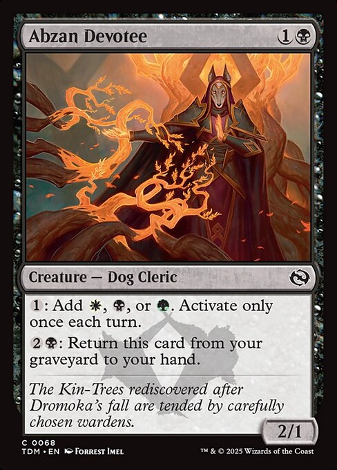 MTG Abzan Devotee TDM 068 Regular Nonfoil