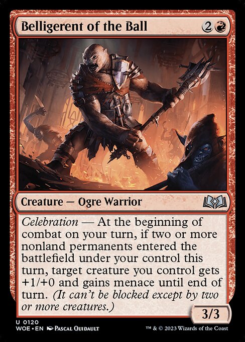 MTG Belligerent of the Ball WOE 120 Regular Foil