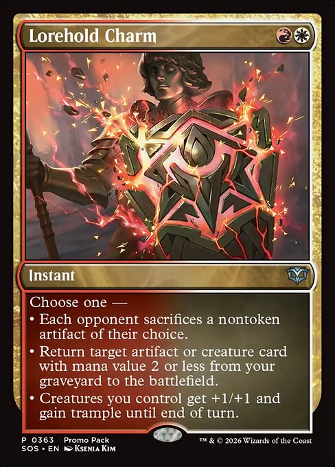 MTG Lorehold Charm SOS 363 Alternate Art Foil