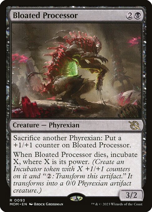 MTG Bloated Processor MOM 093 Regular Foil
