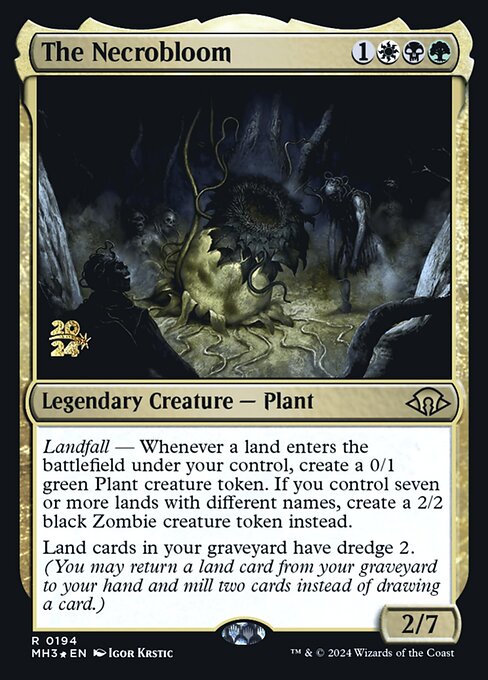 MTG The Necrobloom PMH3 194s Prerelease Foil
