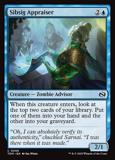 MTG Sibsig Appraiser TDM 056 Regular Foil