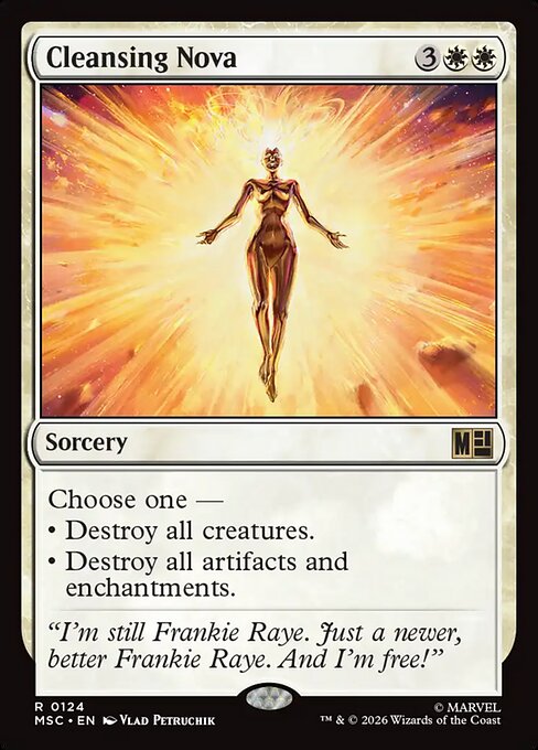 MTG Cleansing Nova MSC 124 Regular Surge Foil