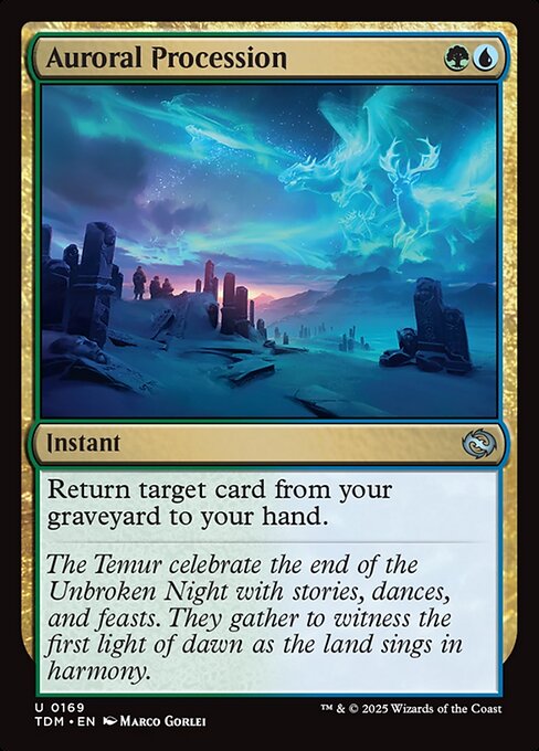 MTG Auroral Procession TDM 169 Regular Nonfoil