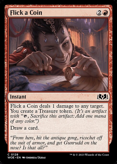 MTG Flick a Coin WOE 128 Regular Nonfoil