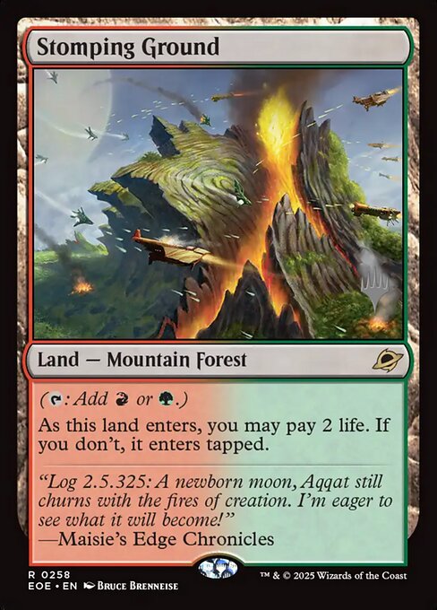 MTG Stomping Ground PEOE 258p Promo Pack Nonfoil