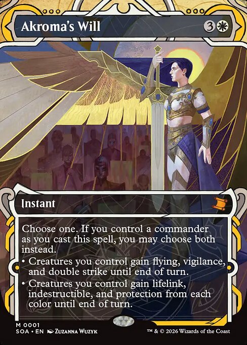 MTG Akroma's Will SOA 001 Mystical Archive Foil