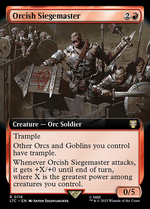 MTG Orcish Siegemaster LTC 116 Extended Art Nonfoil