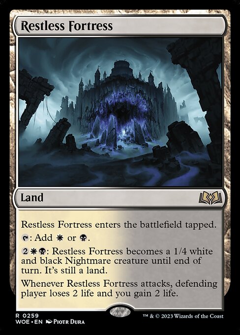 MTG Restless Fortress WOE 259 Regular Nonfoil