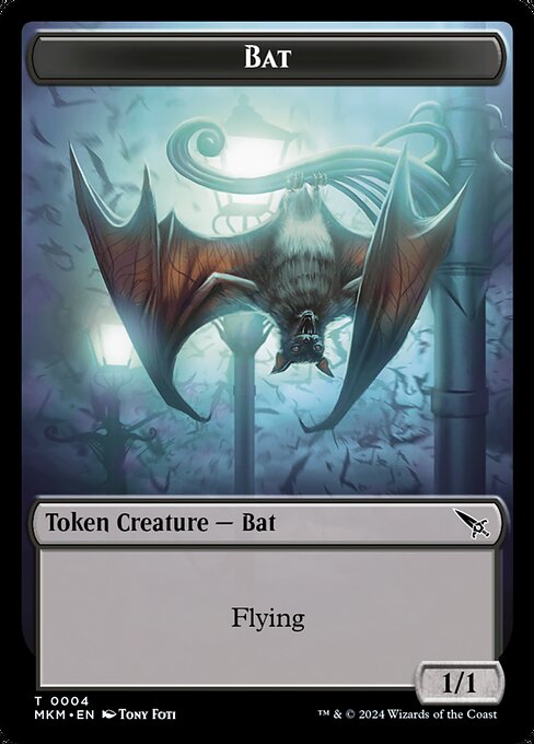 MTG Bat Token MKM 004 Token Foil