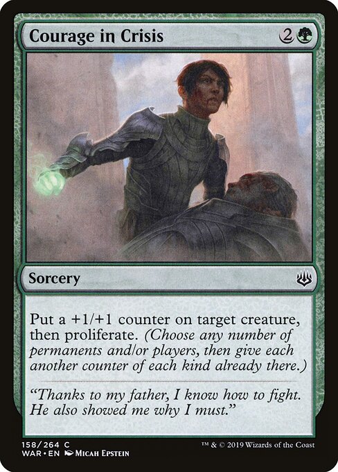MTG Courage in Crisis WAR 158 Standard Foil front