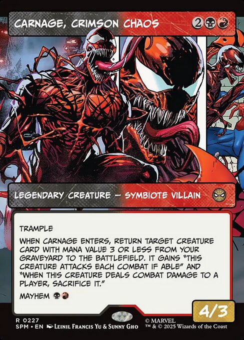 MTG Carnage, Crimson Chaos SPM 227 Borderless Panel Nonfoil