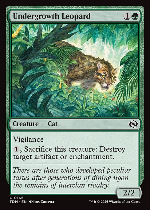 MTG Undergrowth Leopard TDM 165 Regular Foil