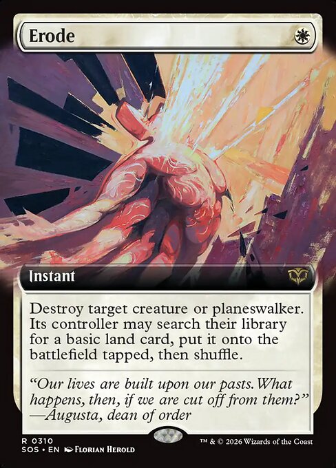 MTG Erode SOS 310 Extended Art Nonfoil