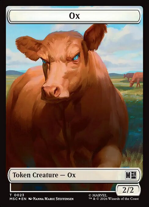 MTG Ox Token MSC 023 Token Foil