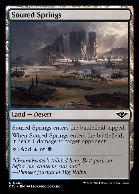 MTG Soured Springs OTJ 264 Regular Nonfoil