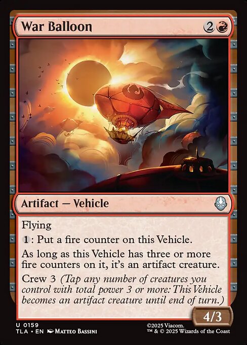 MTG War Balloon TLA 159 Regular Foil