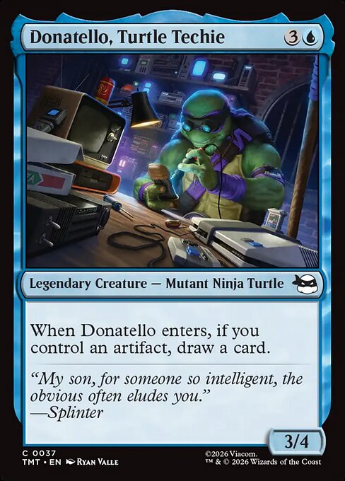 MTG Donatello, Turtle Techie TMT 037 Regular Nonfoil
