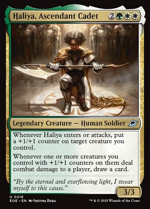 MTG Haliya, Ascendant Cadet EOE 218 Regular Foil