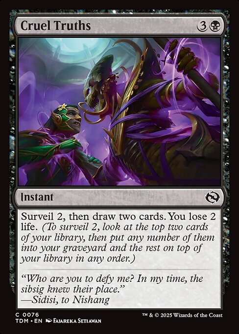 MTG Cruel Truths TDM 076 Regular Nonfoil