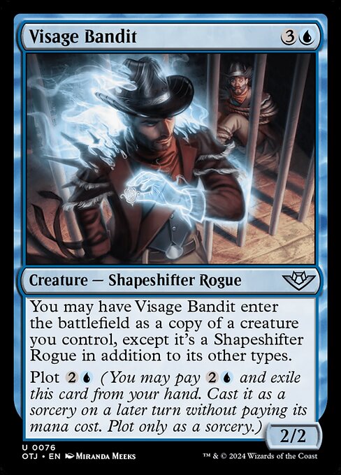 MTG Visage Bandit OTJ 076 Regular Foil