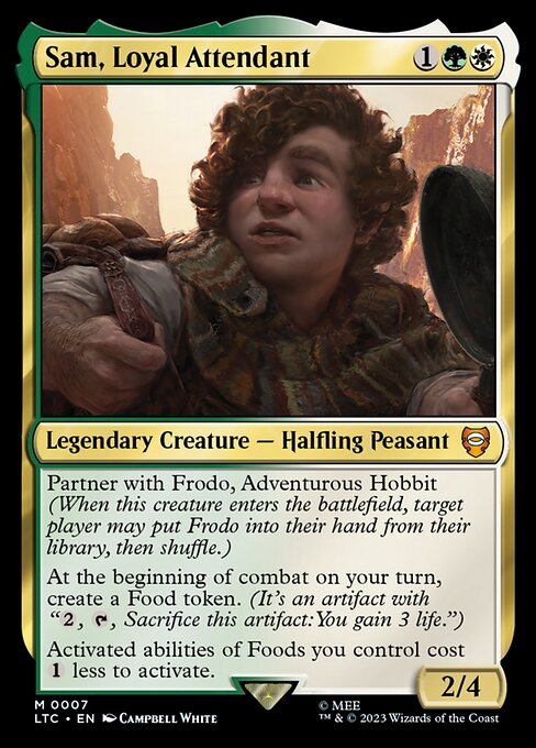 MTG Sam, Loyal Attendant LTC 007 Regular Nonfoil