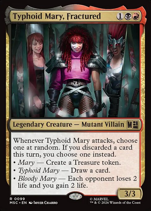 MTG Typhoid Mary, Fractured MSC 099 Regular Surge Foil
