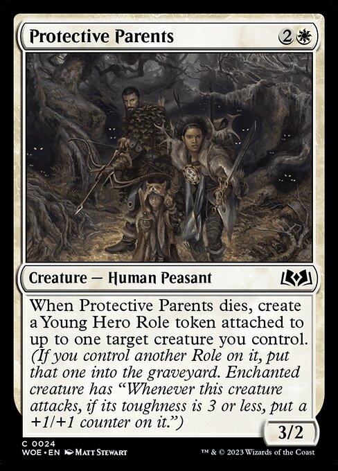 MTG Protective Parents WOE 024 Regular Foil