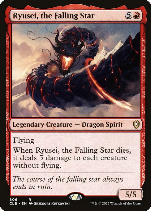 MTG Ryusei, the Falling Star CLB 806 Commander Deck Nonfoil