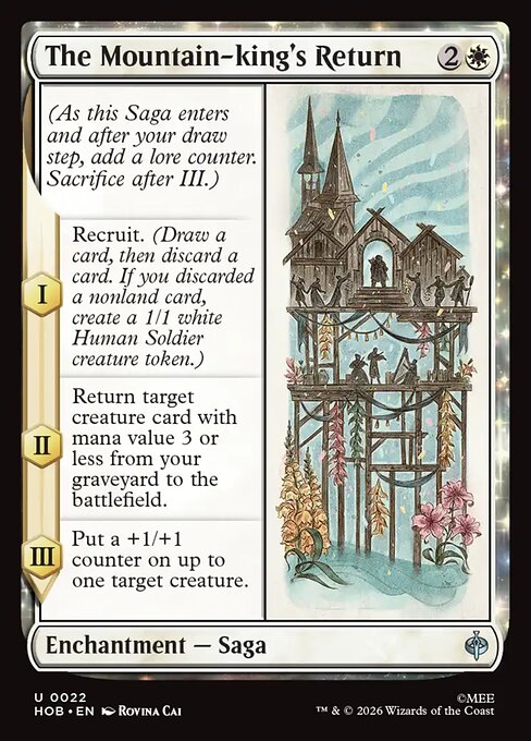 MTG The Mountain-king's Return HOB 022 Regular Nonfoil