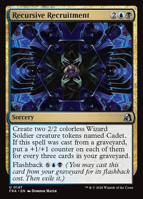 MTG Recursive Recruitment FRA 147 Standard Nonfoil front