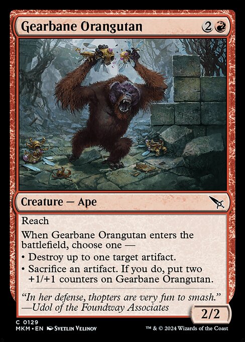 MTG Gearbane Orangutan MKM 129 Regular Nonfoil
