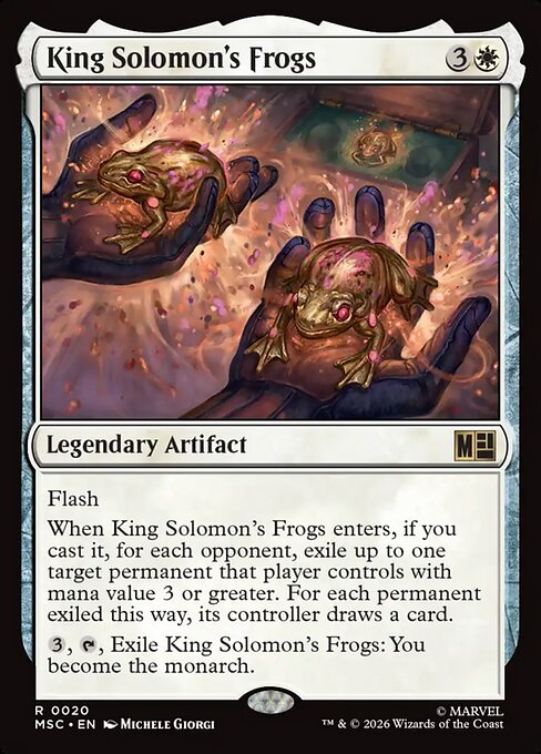 MTG King Solomon's Frogs MSC 020 Regular Surge Foil